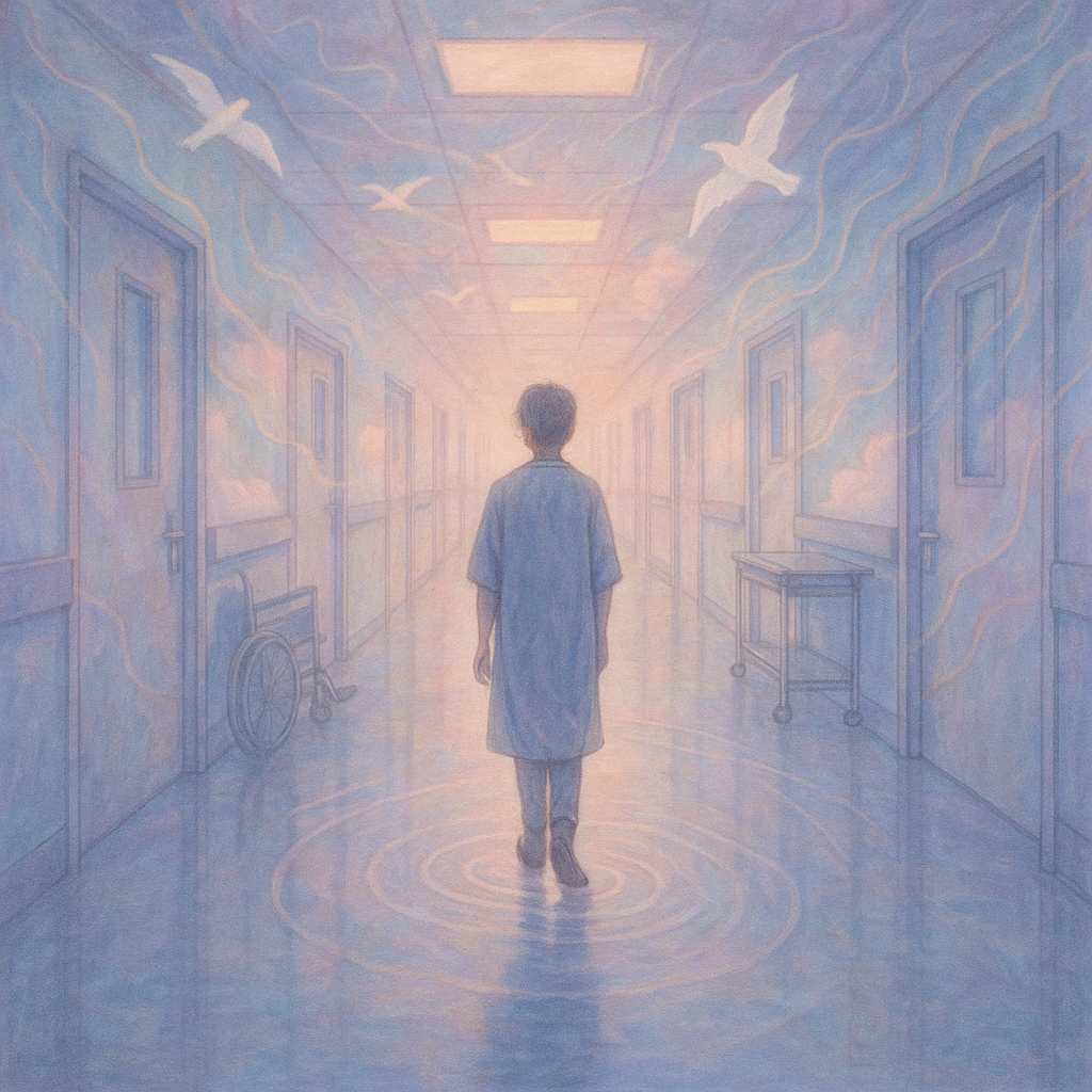 The Neutral meaning of a dream with the quiet hospital corridor